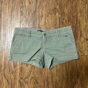 Abercrombie and Fitch Women's Shorts Army Green Size 2 EUC!